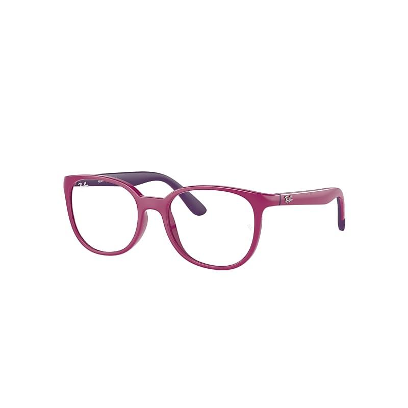 Ray-Ban Rb1631 Optics Kids Bio-based Eyeglasses Fuchsia On Violet Frame Clear Lenses by RAY-BAN