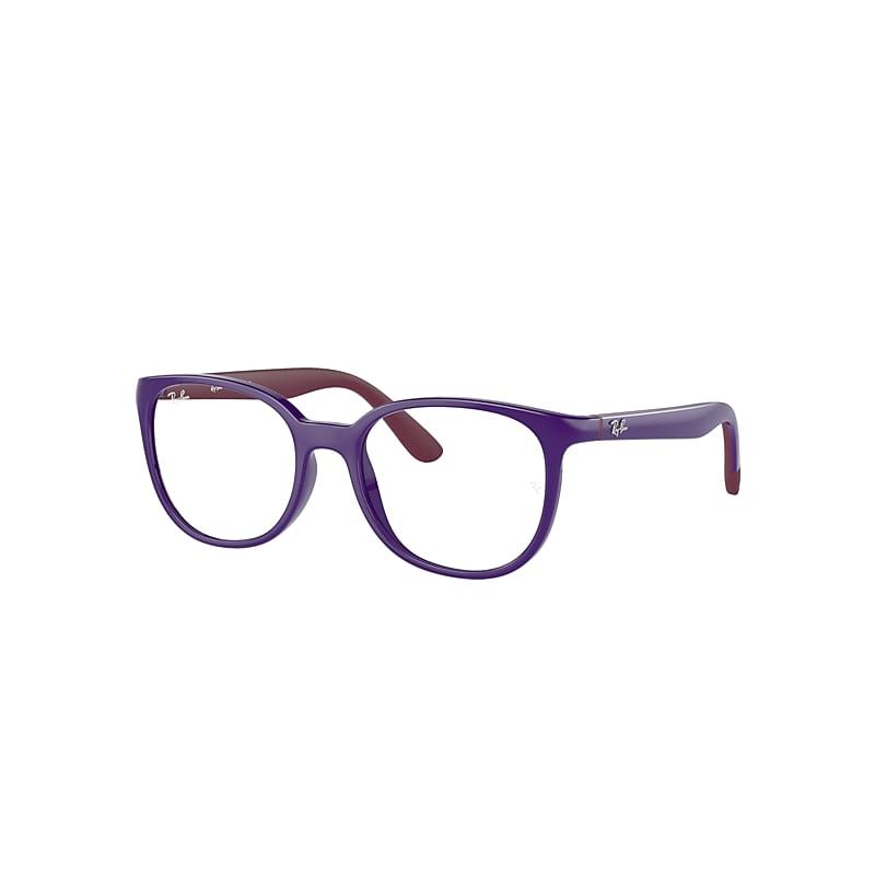 Ray-Ban Rb1631 Optics Kids Bio-based Eyeglasses Violet On Bordeaux Frame Clear Lenses by RAY-BAN