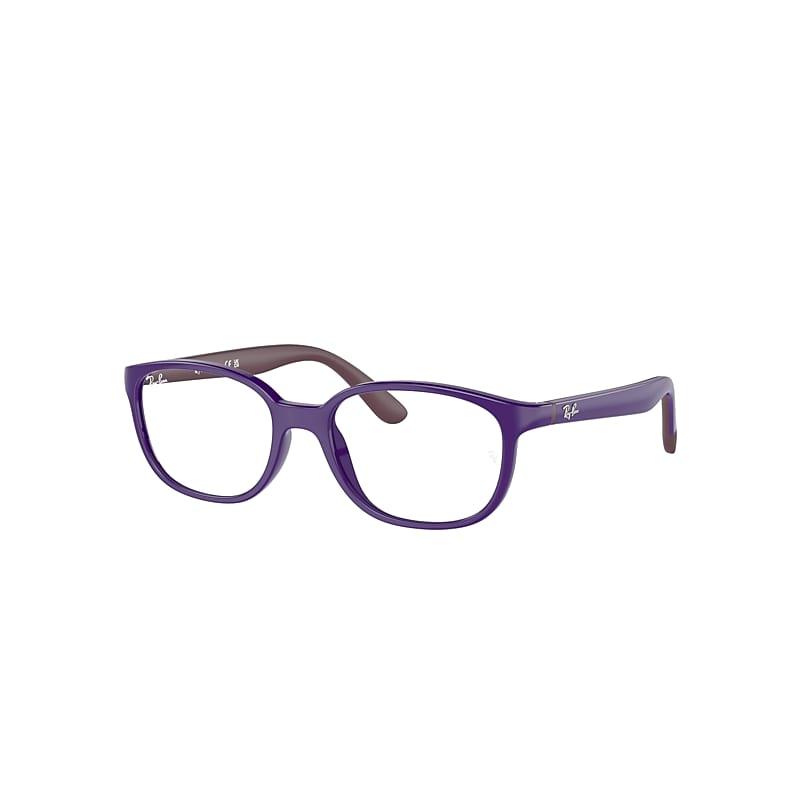 Ray-Ban Rb1632 Optics Kids Bio-based Eyeglasses Violet On Bordeaux Frame Clear Lenses by RAY-BAN