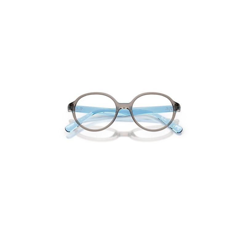 Ray-Ban Rb1905 Optics Kids Bio-based Eyeglasses Transparent Blue Frame Clear Lenses Polarized by RAY-BAN
