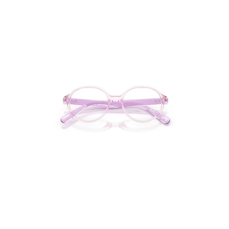 Ray-Ban Rb1905 Optics Kids Bio-based Eyeglasses Transparent Violet Frame Clear Lenses Polarized by RAY-BAN