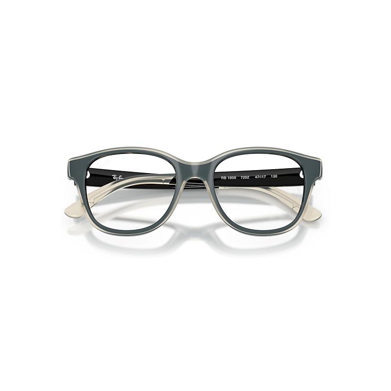 Ray-Ban Rb1950 Optics Kids Bio-based Eyeglasses Black On Transparent Frame Clear Lenses Polarized by RAY-BAN