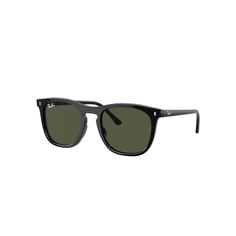 Ray-Ban Rb2210 Sunglasses Black Frame Green Lenses by RAY-BAN