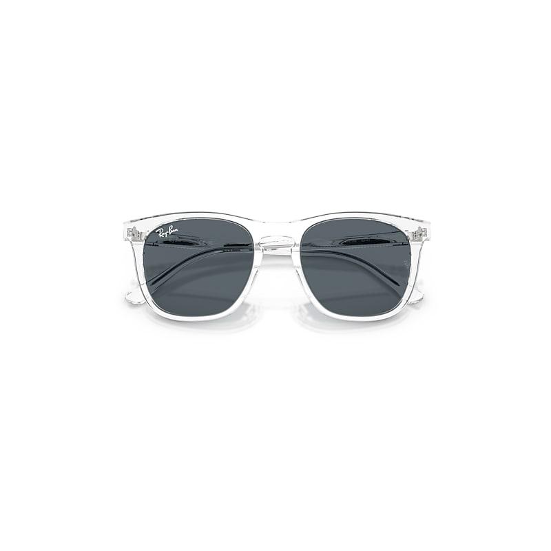 Ray-Ban Rb2210 Sunglasses Transaprent Frame Blue Lenses by RAY-BAN