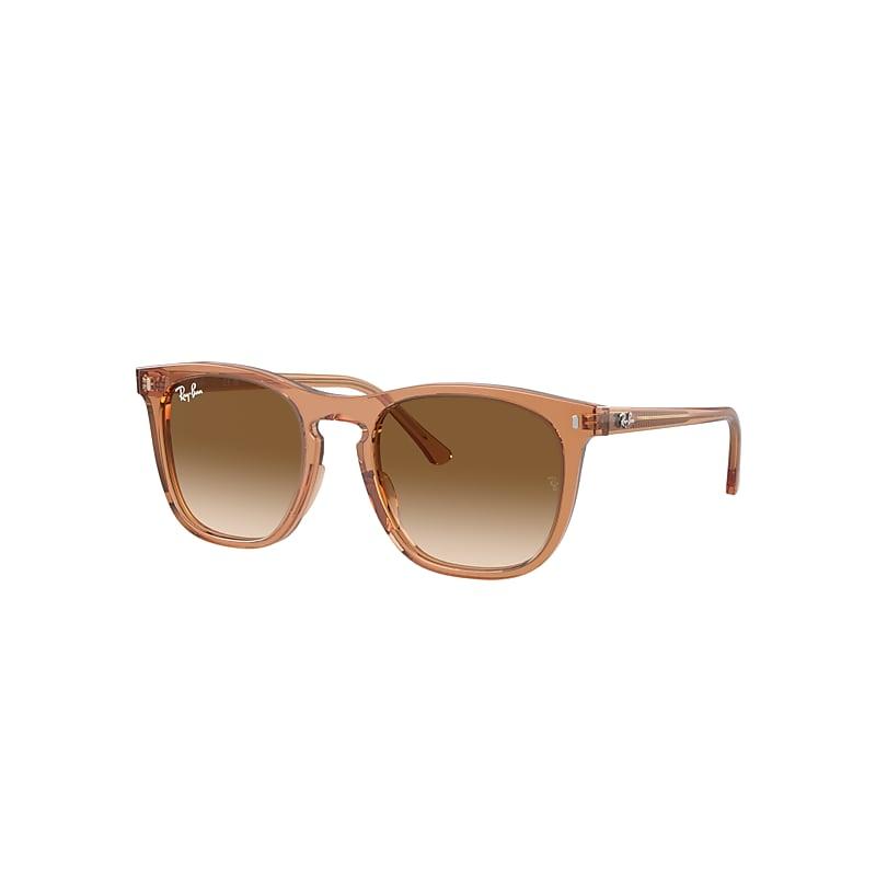 Ray-Ban Rb2210 Sunglasses Transparent Brown Frame Brown Lenses by RAY-BAN