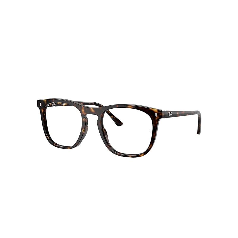 Ray-Ban Rb2210v Optics Eyeglasses Havana Frame Clear Lenses Polarized by RAY-BAN