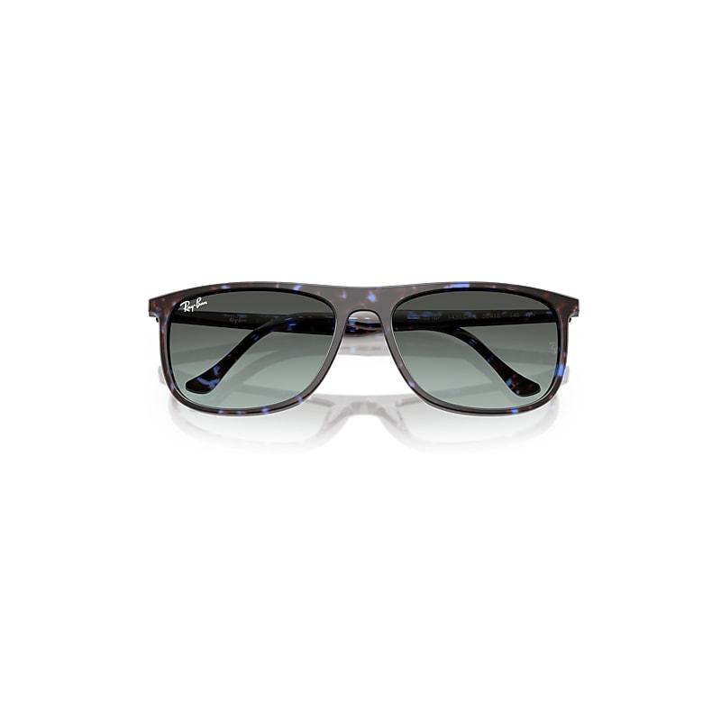 Ray-Ban Rb2216 Sunglasses Havana Blue Turtle Frame Blue Lenses by RAY-BAN