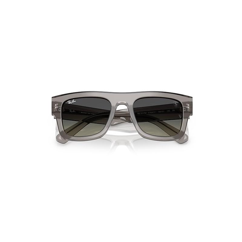 Ray-Ban Rb2217m Scuderia Ferrari Collection Sunglasses Transparent Grey Frame Grey Lenses by RAY-BAN