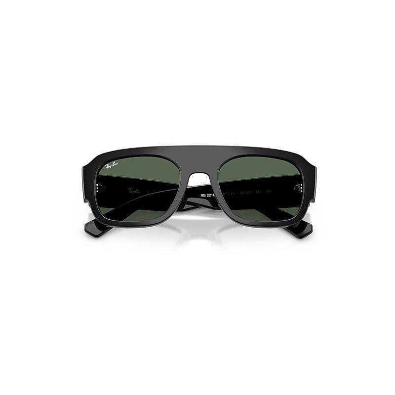Ray-Ban Rb2218 Sunglasses Black Frame Green Lenses by RAY-BAN