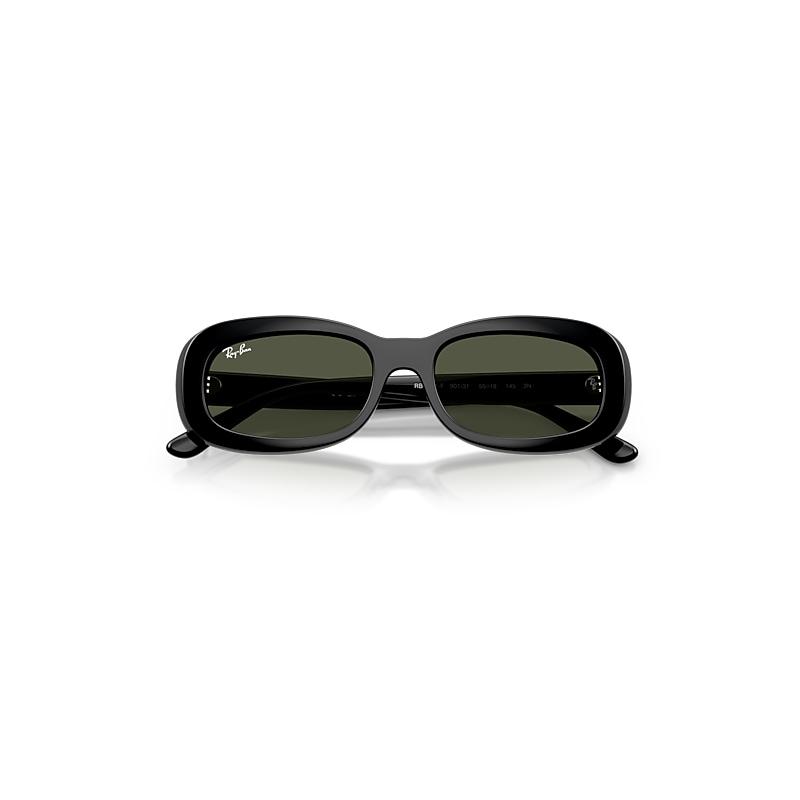 Ray-Ban Rb2221 Sunglasses Black Frame Green Lenses by RAY-BAN