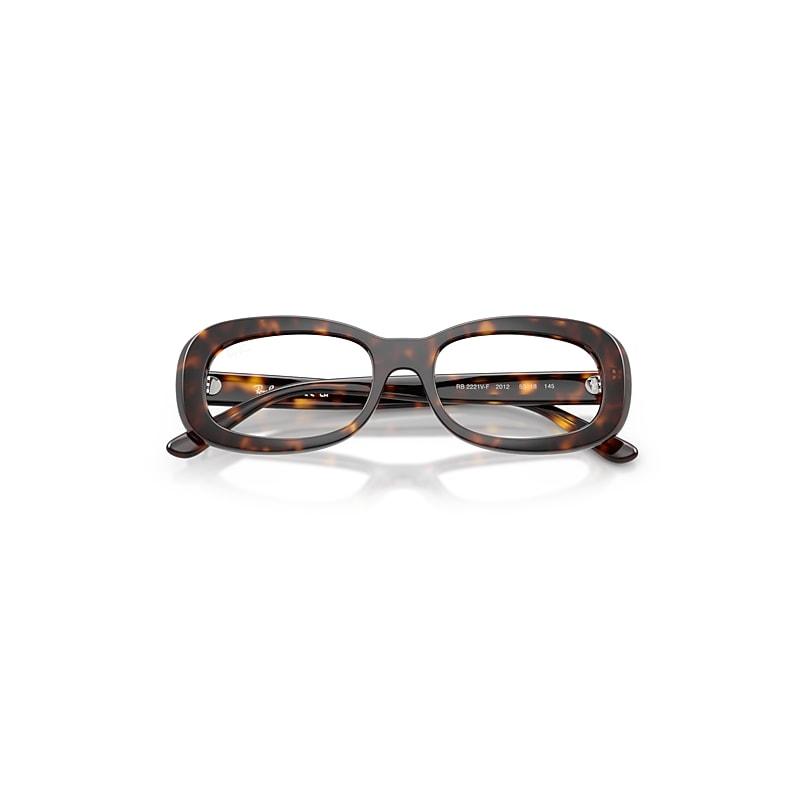 Ray-Ban Rb2221v Optics Eyeglasses Havana Frame Clear Lenses Polarized by RAY-BAN