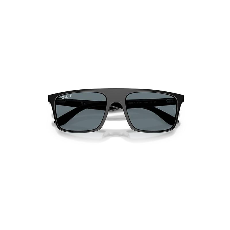 Ray-Ban Rb2222 Sunglasses Black Frame Blue Lenses Polarized by RAY-BAN