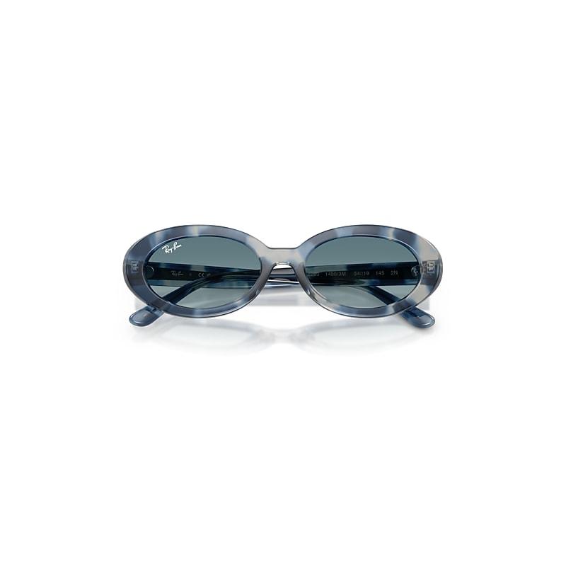 Ray-Ban Rb2223 Sunglasses Opal Blue Havana Frame Blue Lenses by RAY-BAN
