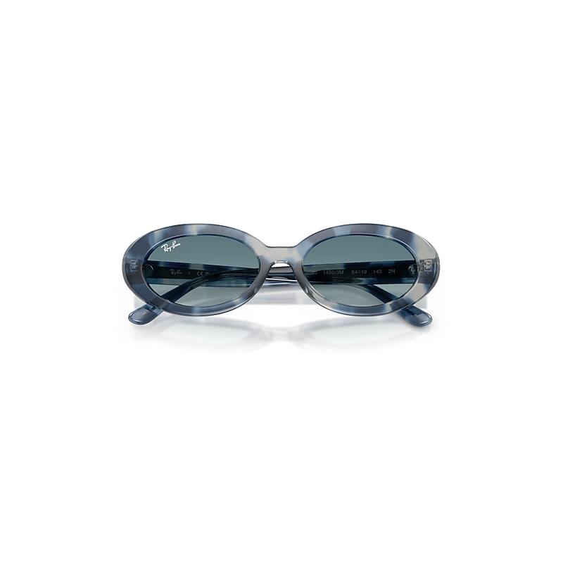 Ray-Ban Rb2223 Sunglasses Opal Blue Havana Frame Blue Lenses by RAY-BAN