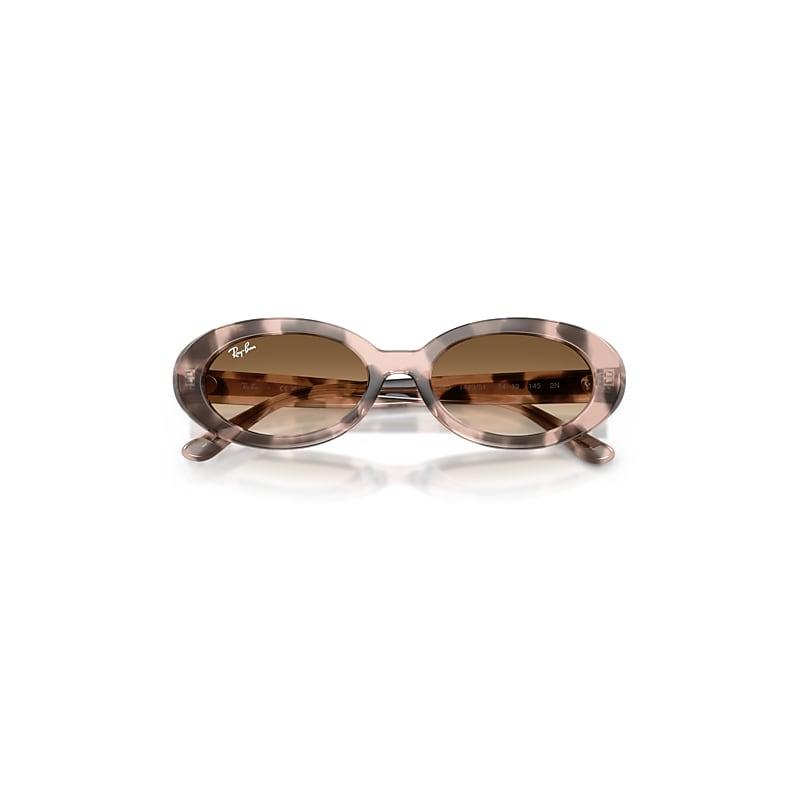 Ray-Ban Rb2223 Sunglasses Opal Pink Havana Frame Brown Lenses by RAY-BAN