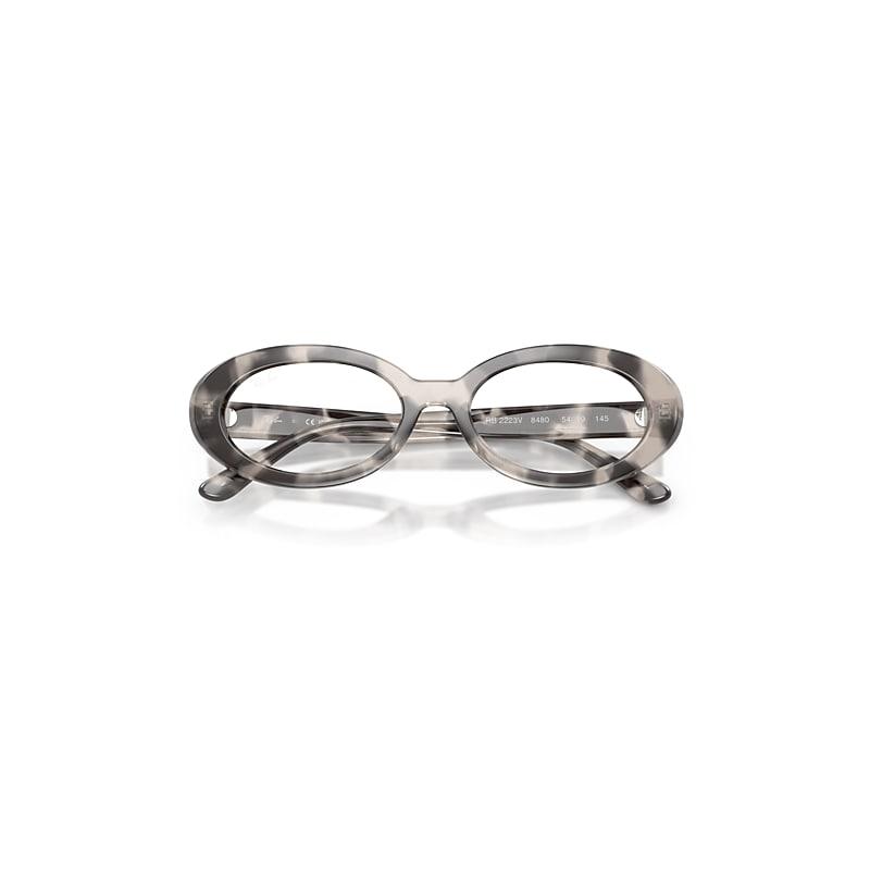 Ray-Ban Rb2223v Optics Eyeglasses Opel Grey Havana Frame Clear Lenses Polarized by RAY-BAN