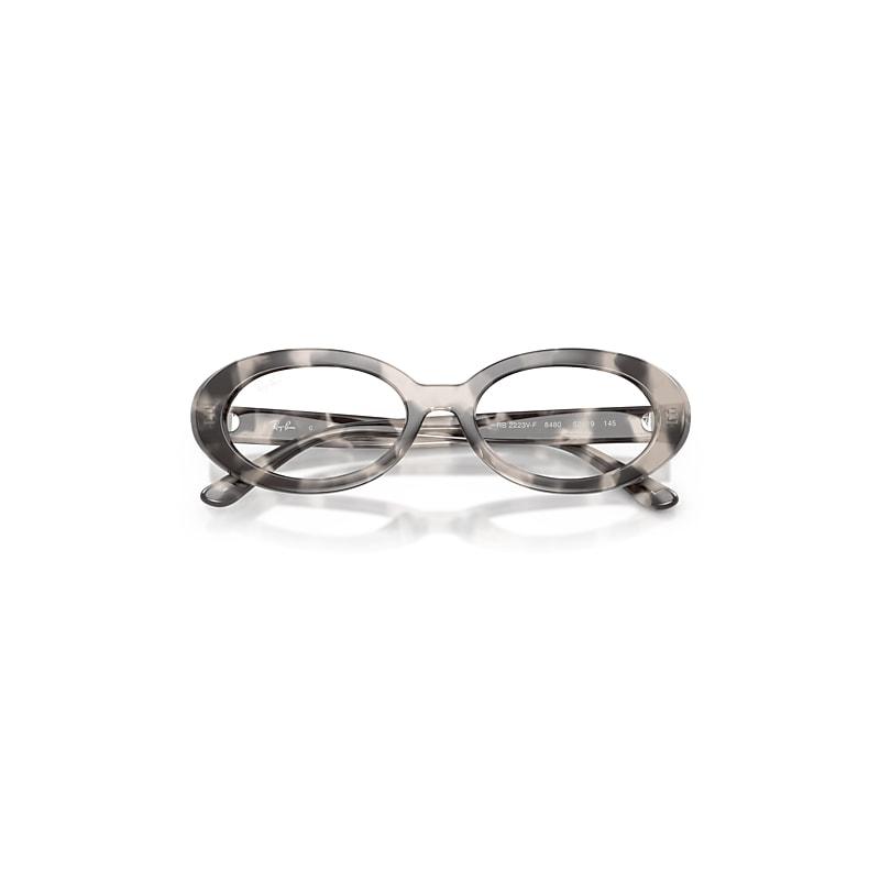 Ray-Ban Rb2223v Optics Eyeglasses Opel Grey Havana Frame Clear Lenses Polarized by RAY-BAN