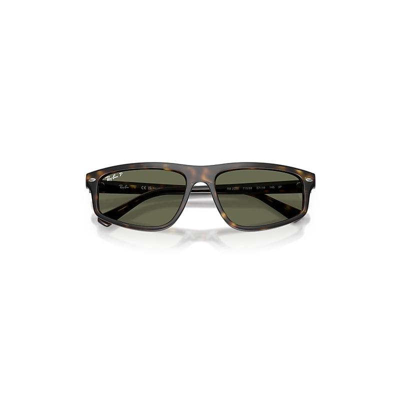 Ray-Ban Rb2225 Sunglasses Havana Frame Green Lenses Polarized by RAY-BAN