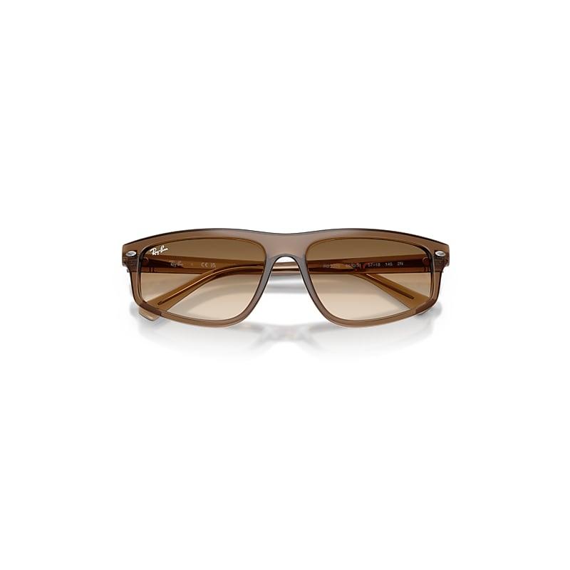 Ray-Ban Rb2225 Sunglasses Transparent Light Brown Frame Brown Lenses by RAY-BAN