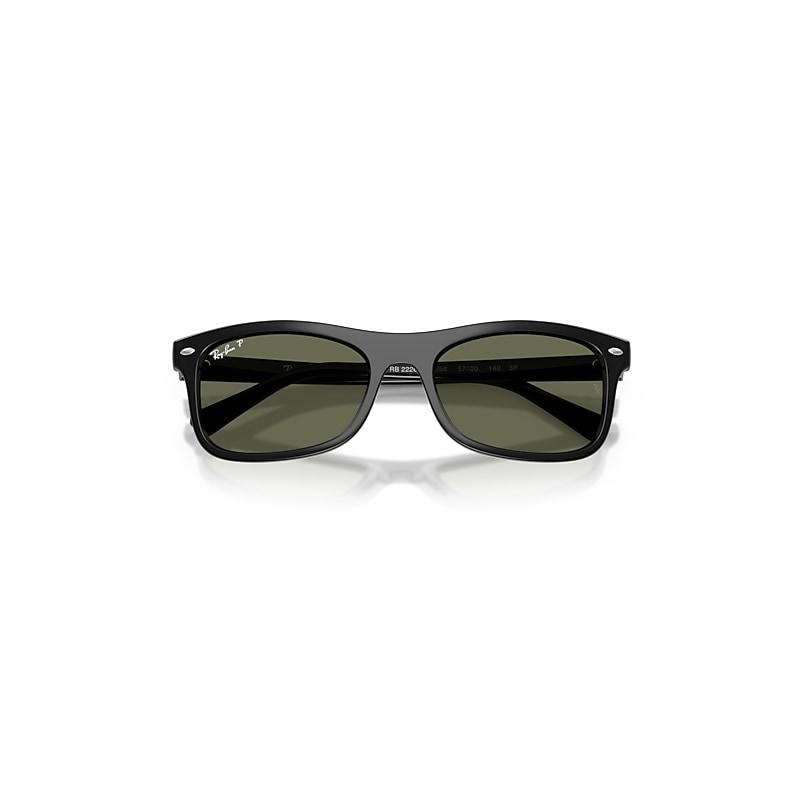 Ray-Ban Rb2226 Sunglasses Black Frame Green Lenses Polarized by RAY-BAN