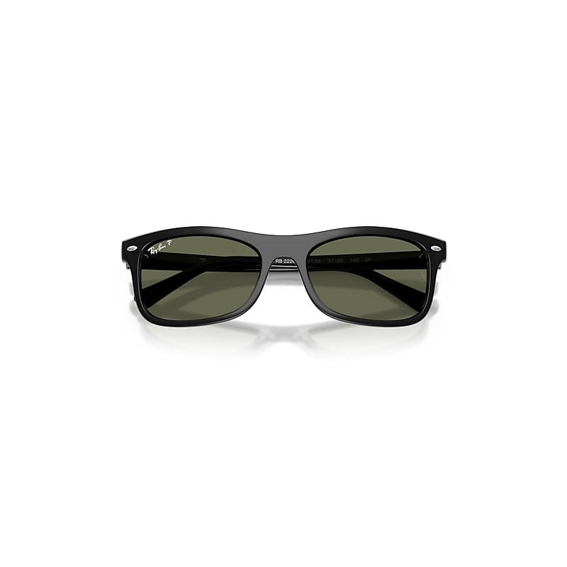Ray-Ban Rb2226 Sunglasses Black Frame Green Lenses Polarized by RAY-BAN