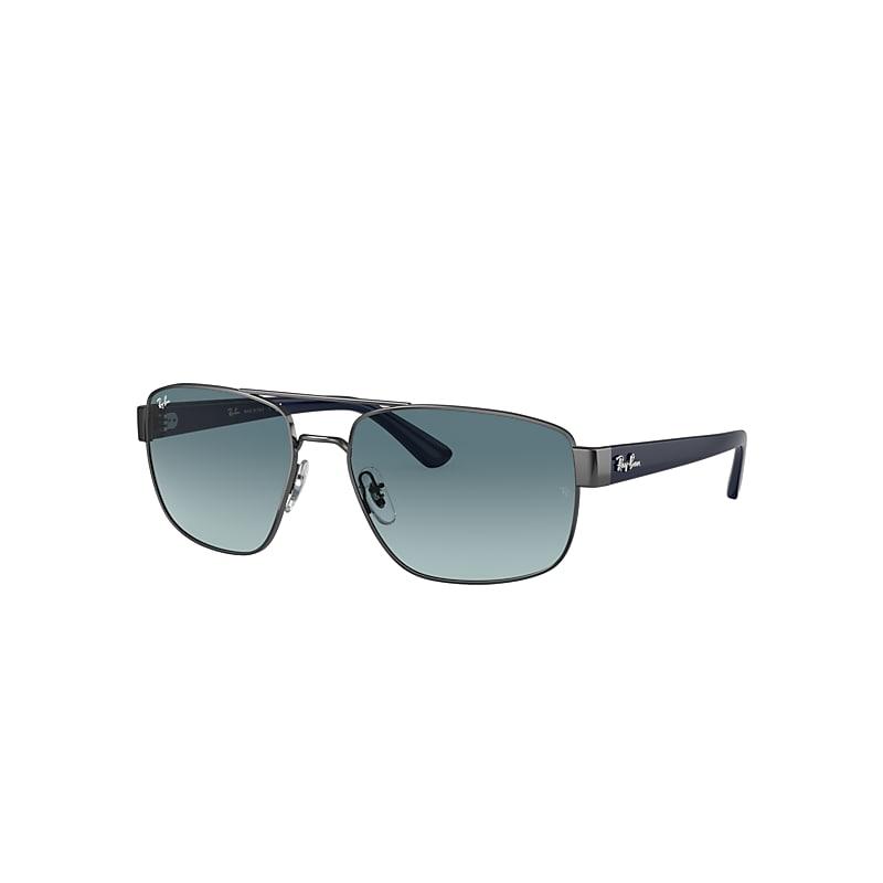 Ray-Ban Rb3663 Sunglasses Gunmetal Frame Blue Lenses by RAY-BAN