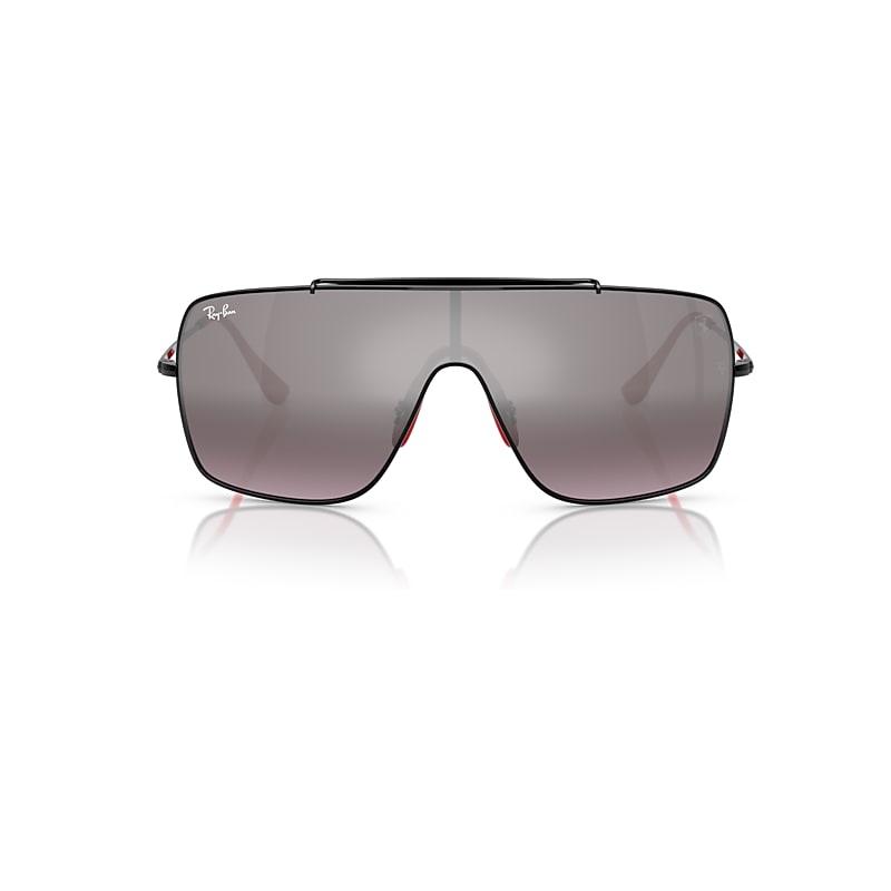 Ray-Ban Rb3697m Scuderia Ferrari Collection Sunglasses Black Frame Violet Lenses by RAY-BAN