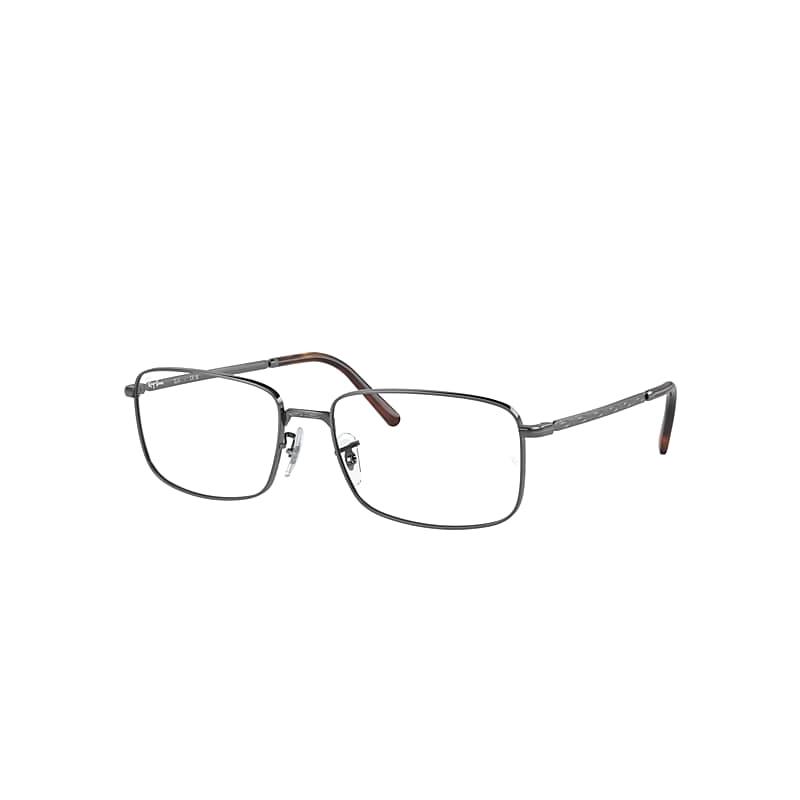 Ray-Ban Rb3717 Optics Eyeglasses Gunmetal Frame Clear Lenses Polarized by RAY-BAN