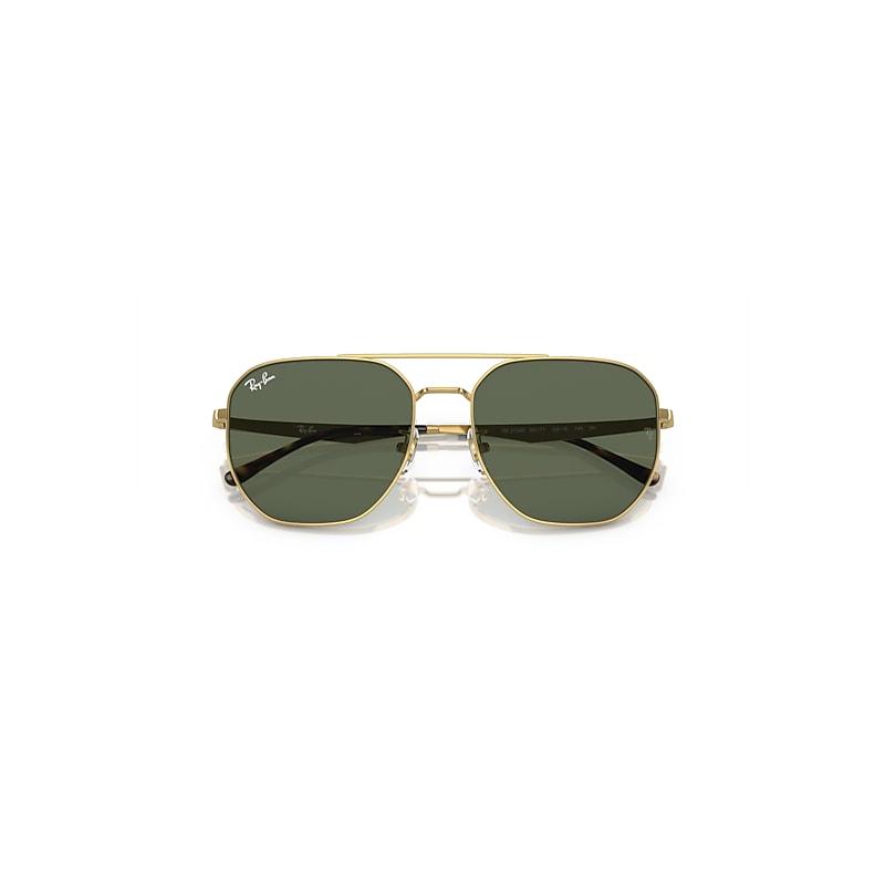 Ray-Ban Rb3724d Sunglasses Arista Gold Frame Green Lenses by RAY-BAN