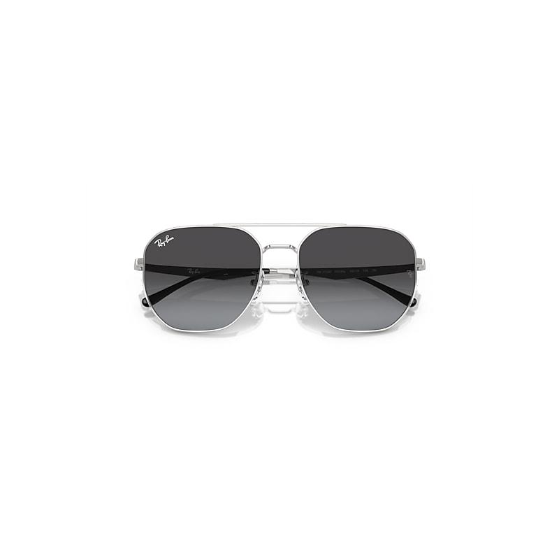 Ray-Ban Rb3724d Sunglasses Silver Frame Grey Lenses by RAY-BAN