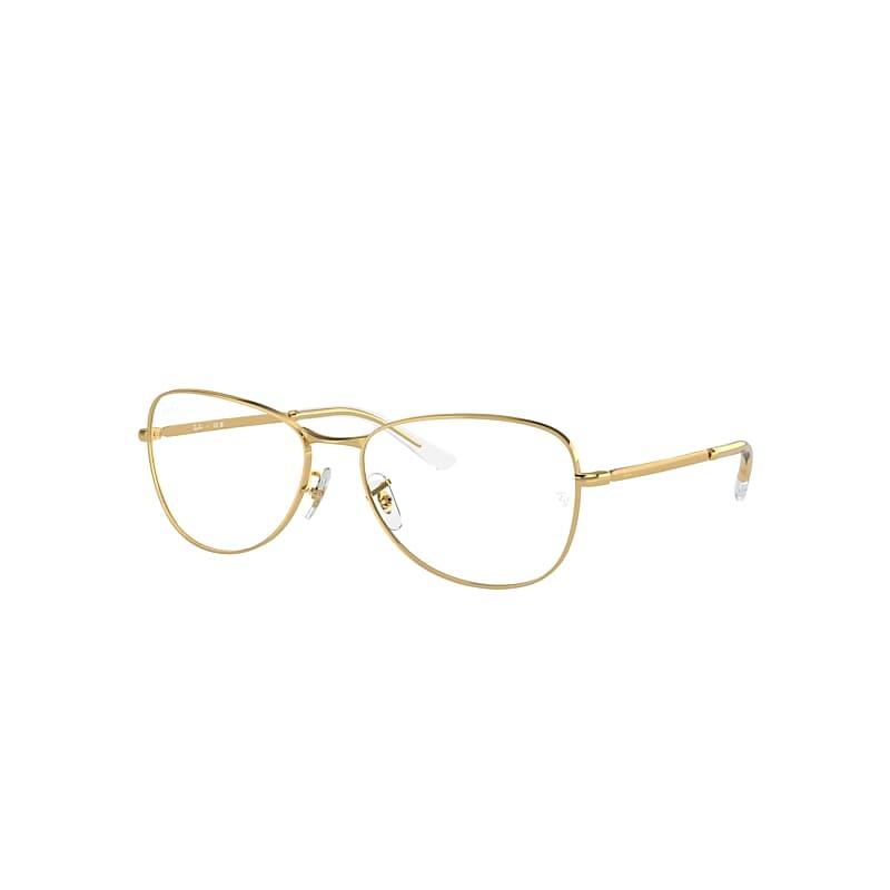 Ray-Ban Rb3733v Optics Eyeglasses Arista Gold Frame Clear Lenses Polarized by RAY-BAN