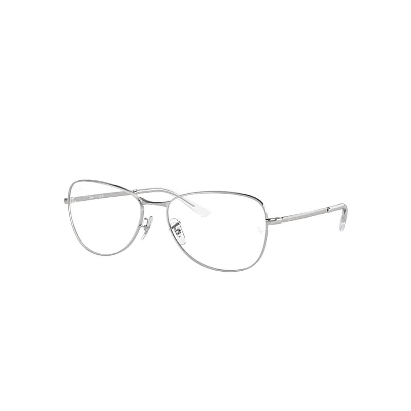 Ray-Ban Rb3733v Optics Eyeglasses Silver Frame Clear Lenses Polarized by RAY-BAN