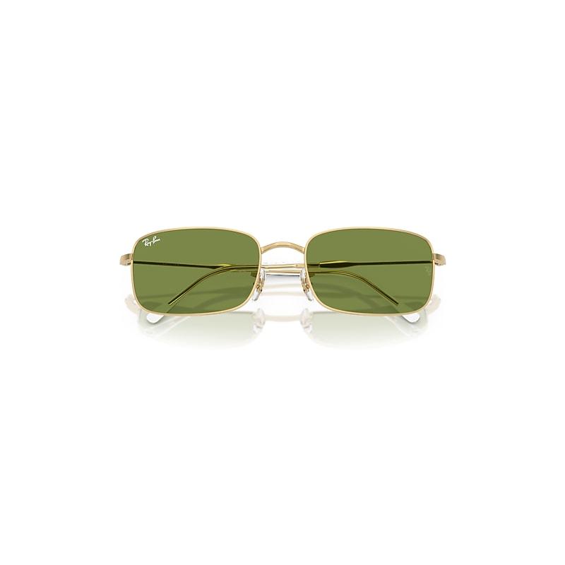 Ray-Ban Rb3746 Sunglasses Arista Gold Frame Green Lenses by RAY-BAN