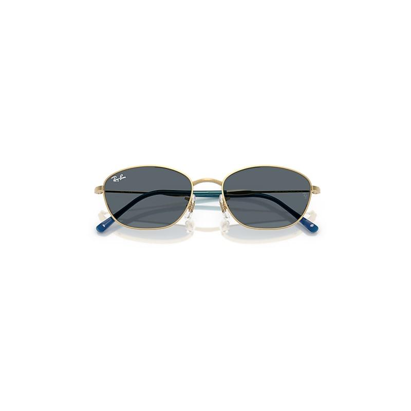 Ray-Ban Rb3749 Sunglasses Arista Gold Frame Blue Lenses by RAY-BAN