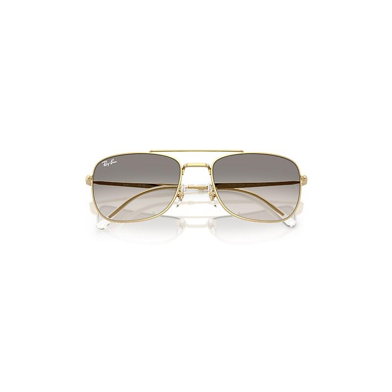 Ray-Ban Rb3755 Sunglasses Arista Gold Frame Grey Lenses by RAY-BAN