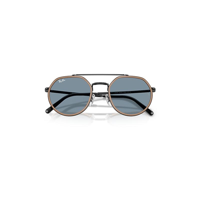 Ray-Ban Rb3765 Sunglasses Black Frame Blue Lenses by RAY-BAN