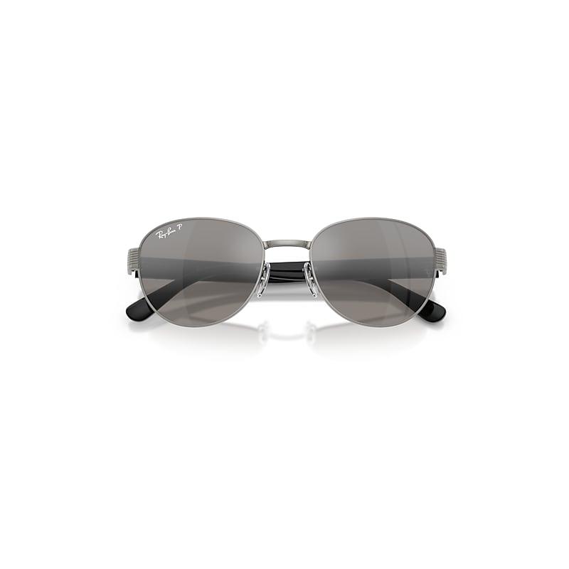Ray-Ban Rb3766 Polarized+ Lenses Sunglasses Black Frame Silver Lenses Polarized by RAY-BAN