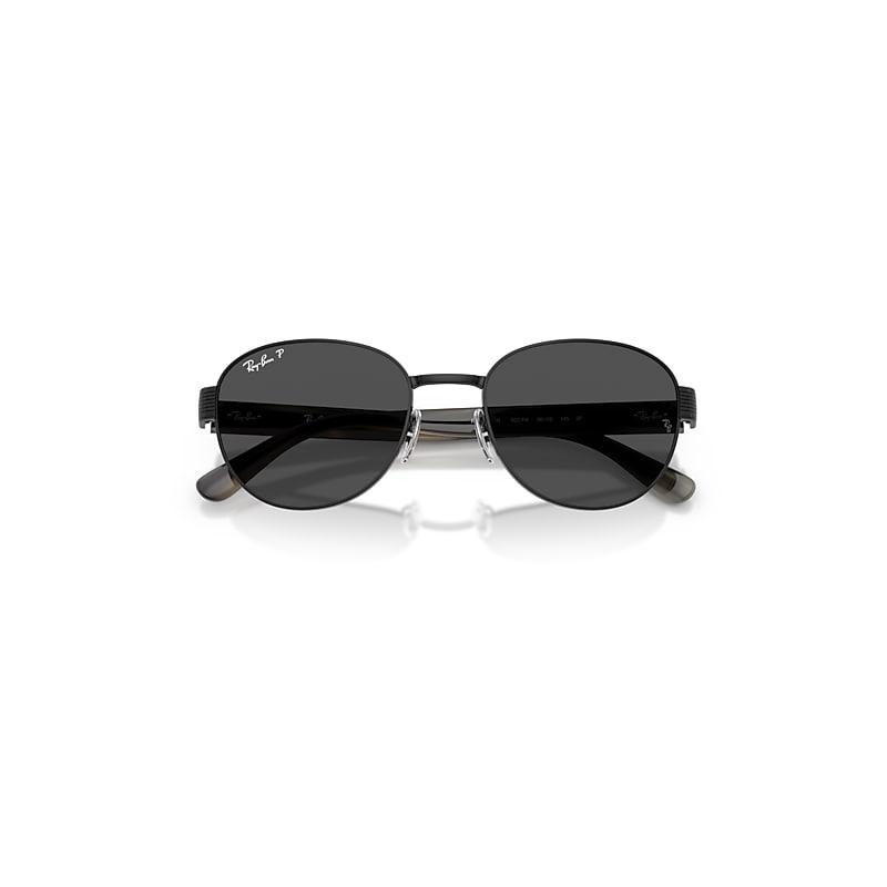 Ray-Ban Rb3766 Polarized+ Lenses Sunglasses Striped Grey Frame Grey Lenses Polarized by RAY-BAN