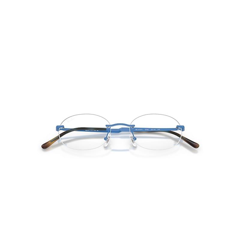 Ray-Ban Rb3767v Optics Eyeglasses Light Blue Frame Clear Lenses Polarized by RAY-BAN