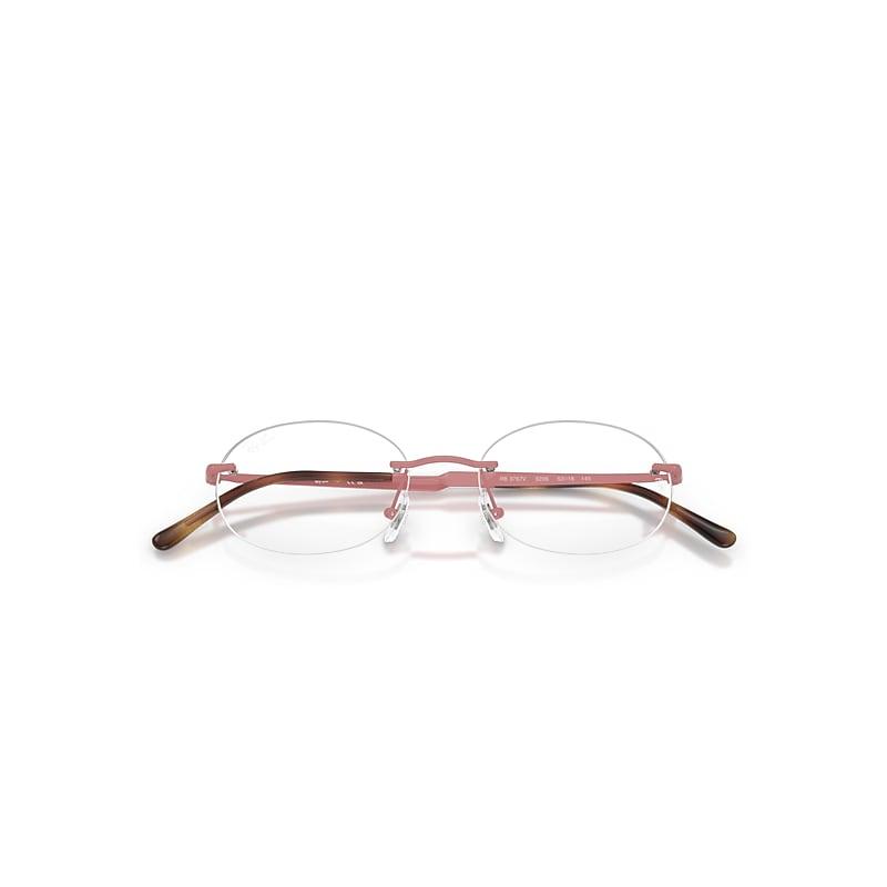 Ray-Ban Rb3767v Optics Eyeglasses Pink Frame Clear Lenses Polarized by RAY-BAN