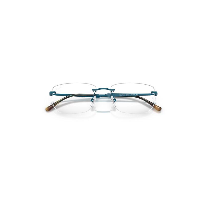Ray-Ban Rb3768v Optics Eyeglasses Blue Frame Clear Lenses Polarized by RAY-BAN