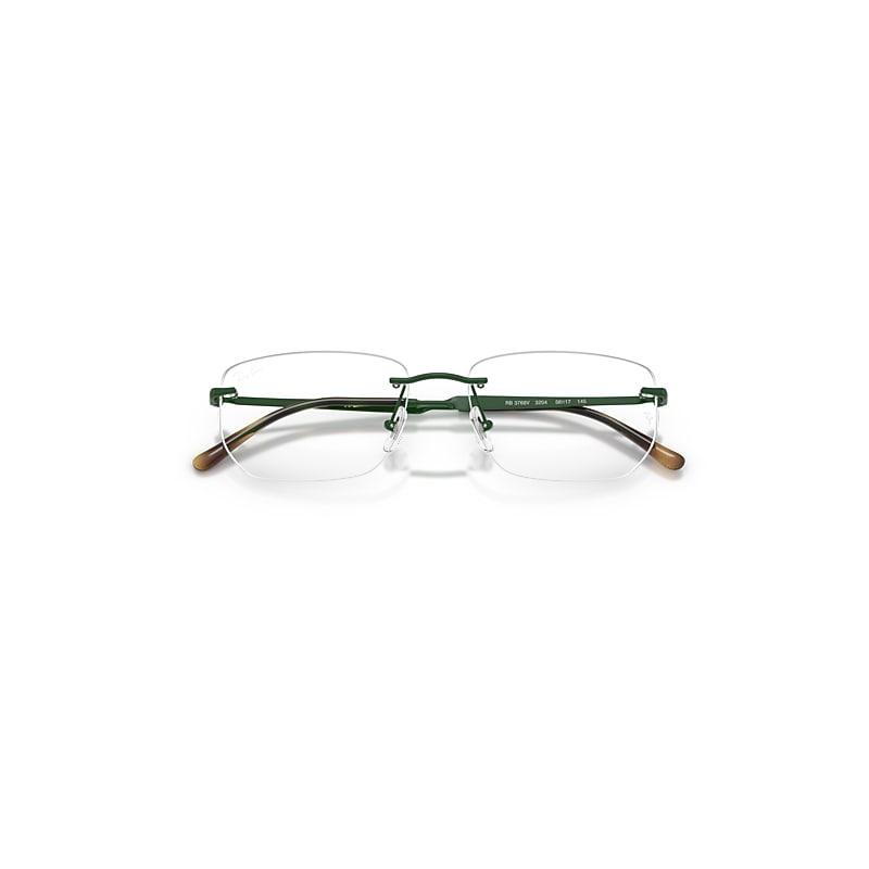 Ray-Ban Rb3768v Optics Eyeglasses Green Frame Clear Lenses Polarized by RAY-BAN Ray-Ban Rb3768v Optics Eyeglasses Green Frame Clear Lenses Polarized by RAY-BAN
