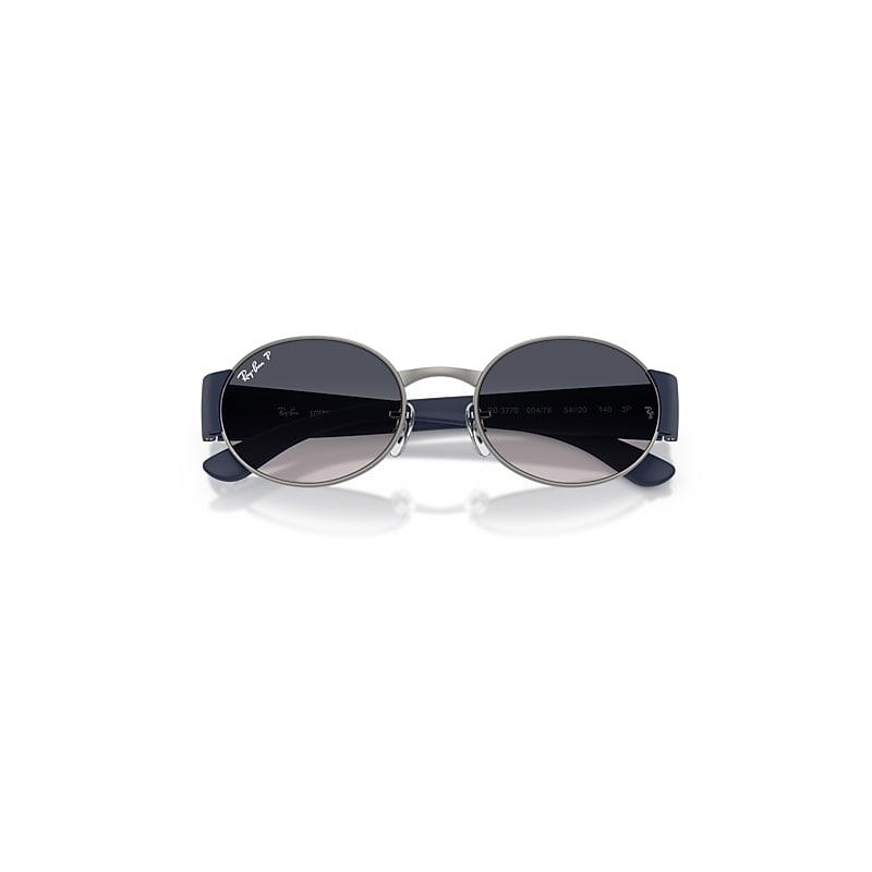 Ray-Ban Rb3770 Sunglasses Sand Blue Frame Blue Lenses Polarized by RAY-BAN