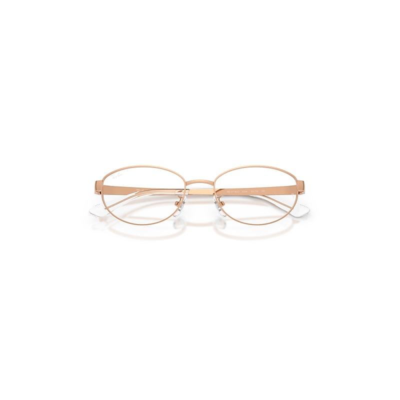 Ray-Ban Rb3774d Optics Eyeglasses Rosegold Frame Clear Lenses Polarized by RAY-BAN