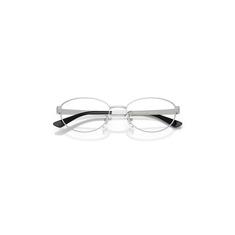 Ray-Ban Rb3774d Optics Eyeglasses Silver Frame Clear Lenses Polarized by RAY-BAN
