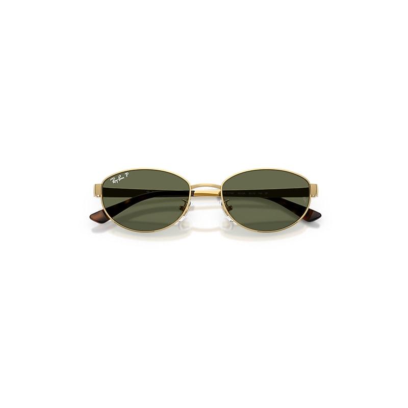 Ray-Ban Rb3774d Sunglasses Arista Gold Frame Green Lenses Polarized by RAY-BAN