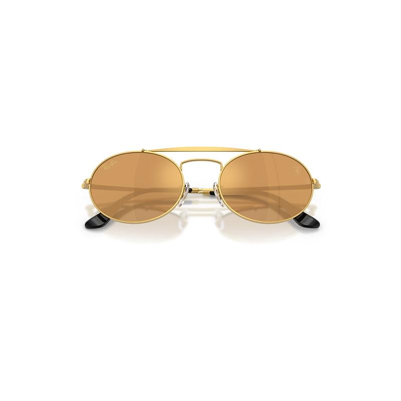 Ray-Ban Rb3775m Scuderia Ferrari Collection Sunglasses Legend Gold Frame Brown Lenses by RAY-BAN