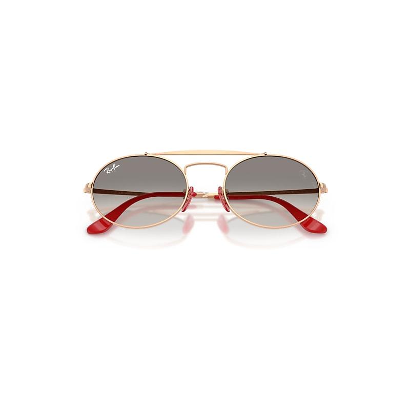 Ray-Ban Rb3775m Scuderia Ferrari Collection Sunglasses Rose Gold Frame Grey Lenses by RAY-BAN