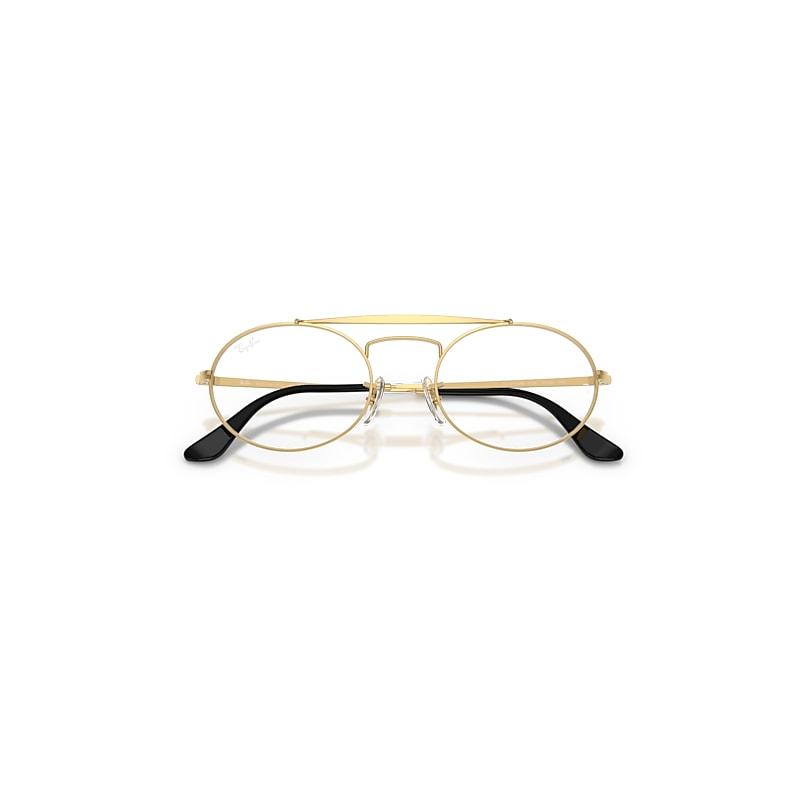 Ray-Ban Rb3775vm Optics Scuderia Ferrari Collection Eyeglasses Legend Gold Frame Clear Lenses Polarized by RAY-BAN
