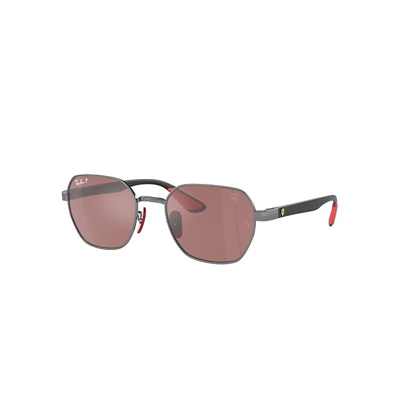 Ray-Ban Rb3794m Scuderia Ferrari Collection Polarized+ Lenses Sunglasses Black Frame Silver Lenses Polarized by RAY-BAN